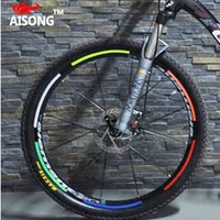 山地车轮圈贴钢圈反光贴 风火轮式反光贴纸车轮 自行车装备配件