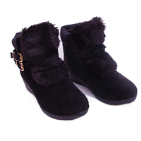 2015新款正品女冬季户外棉鞋滑雪鞋低帮防滑雪地靴绒面套筒