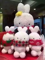 2015肯德基玩具全套韩国正版booto兔子玩偶圣诞啵兔公仔布娃娃