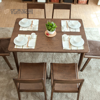 纯实木餐桌白橡木长餐桌日式餐桌1.2/1.4/1.6米简约现代家具特价
