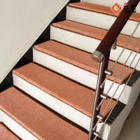 云威超厚楼梯地毯免胶自粘防滑实木可定制订做家用满铺素色踏步垫