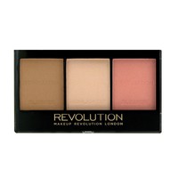 英國Makeup Revolution高光修容腮紅胭脂三色彩妝盤 現貨