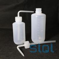 弯头塑料洗瓶500ml白色耐酸碱吹气瓶冲洗瓶清洗瓶实验器材洗涤瓶