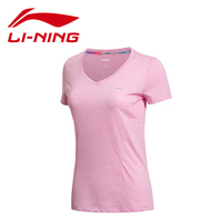 李宁短袖T恤 正品夏季新款跑步系列女子透气短袖T恤ATSK092-2-3