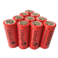正品UltraFire 26650锂电池 6800毫安强光手电筒专用充电锂电池