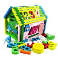 云和木玩宝宝益智玩具1-2岁 0-3婴儿积木智力儿童形状配对 数字屋