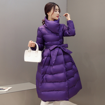2015新款韩版加厚修身显瘦奢华大牌中长款大摆裙羽绒服女款冬装潮