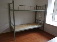 天津市上下床双层床铁床 高低床 上下铺床组合床 单人床宿舍床