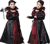 儿童节COS服装万圣节演出礼服裙蝙蝠吸血鬼 男童女童恶毒皇后女装