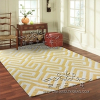 简约现代时尚格子地毯客厅茶几地毯卧室书房床边地毯定制宜家地毯