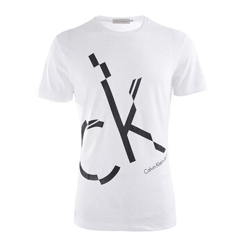 Calvin Klein Jeans短袖T恤 男字母印花短袖上衣圆领休闲CKT恤薄