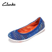 clarks女鞋时尚休闲春季一脚套设计 轻量平跟鞋底Illya Star