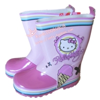 包邮新款儿童雨鞋Hello Kitty雨靴女童水鞋短靴水靴甜筒06
