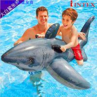 INTEX鲨鱼动物坐骑 儿童戏水玩具 宝宝游泳用品 幼儿充气玩具包邮