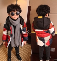 小男童棉衣冬装外套2015新款中童儿童韩版加厚棉袄短款宝宝棉衣服