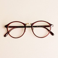 韩国超轻tr90复古近视眼镜框架女款潮圆板材大框眼睛眼镜架显脸小