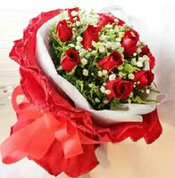 11枝红玫瑰七夕情人节送老婆情人爱人礼物松江同城预定浦东市区