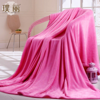 璞丽素色法兰绒床单 秋冬季毛毯珊瑚绒单人双人午睡休闲盖毯特价