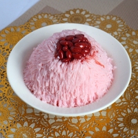 仿真水果红豆绵绵冰食品食物模型定制来图定做 刨冰冰沙i假样品