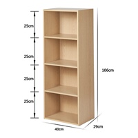 韩式收纳储物柜简易书柜书架自由组合柜桌上木柜子学生书柜床头柜