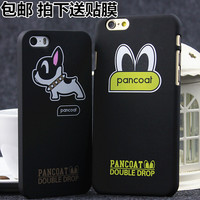 韩国潮牌苹果5S卡通手机壳iPhone6动物磨砂手机套超薄硬壳男女款