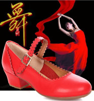 跳舞鞋2015新品女式春季夏款妈妈单鞋软底现代舞蹈鞋耐磨牛筋底