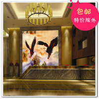 特价墙纸大型壁画客厅卧室 高清定制中式鹰大展宏图壁纸A028