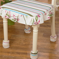 Cozzy桌子腿椅子脚保护垫 加厚布艺耐磨静音餐桌椅脚套 浅姿8个装
