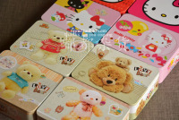 5个包邮 可爱熊仔Kitty 长方形铁盒 手工饼干盒 糖果盒 巧克力盒