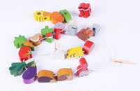 出口法国 JANOD木制儿童串珠益智玩具儿童玩具高档榉木特价正品