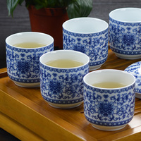 茶杯陶瓷 喝茶杯 家用茶杯 茶杯套装 汝窑品杯 冰裂杯子 茶杯玻璃