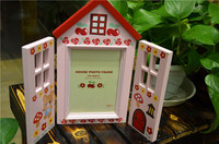 特价日本swimmer小房子立体摆台木质相框相册长新婚结婚创意礼物