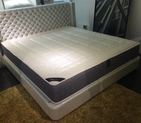 5D透气面料 席梦思乳胶床垫 独立弹簧 椰棕床垫1.5 1.8米可定做