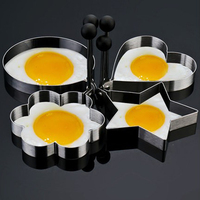 加厚不锈钢煎蛋器饭团煎蛋模具爱心鸡蛋圈荷包蛋模型套装厨房用品