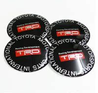 丰田TRD轮毂盖贴标 轮圈盖车贴改装轮毂中心盖车标贴标 轮毂标志