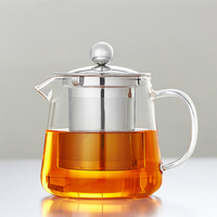尚物耐高温玻璃茶壶茶具不锈钢过滤泡茶壶红茶花茶壶泡茶器