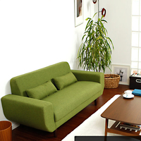 日式现代小户型沙发单人 双人三人组合沙发布艺沙发特价懒人沙发