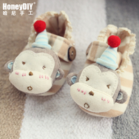哈尼手工婴儿鞋0-4个月春秋学步鞋软底鞋单鞋猴宝宝手工diy材料包