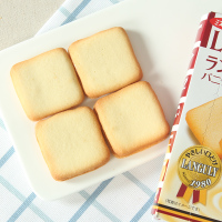 日本进口零食饼干 Languly依度夹心饼干/云呢拿夹心饼138g奶油味