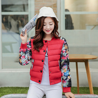 2015秋冬新款短款棉服女韩版修身轻薄款学生外套棒球服立领棉衣