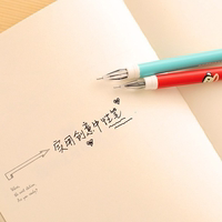 【新店开张】创意韩国文具可爱动漫印花钻石头黑色中性笔10只包邮