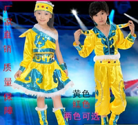 藏族少儿演出服儿童民族表演服蒙族男童舞蹈服藏族幼儿蒙古服装