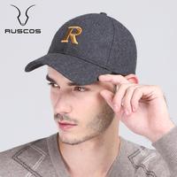 RUSCOS正品新款秋冬天帽子男士 冬季帽子100%羊毛呢鸭舌帽棒球帽
