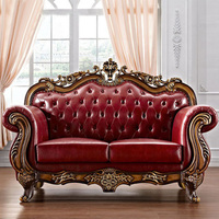 欧式沙发真皮沙发后现代实木雕花沙发新古典布艺真皮客厅组合沙发