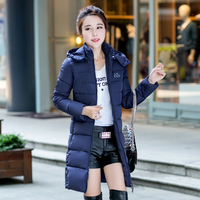 以慕2015秋冬新品韩版修身显瘦棉衣女中长款大码时尚气质棉服外套