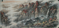 吴志刚 中国画（124）无款山水画