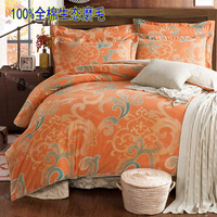 冬季花卉纯棉加厚生态磨毛床上用品四件套被罩床单全棉1.8/2.0m米