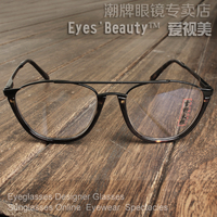 新款正品吉野太郎眼镜架高档金属熊猫近视眼镜框百搭男女近视镜架