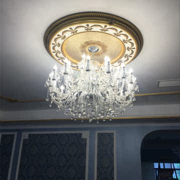 欧式大气客厅水晶吊灯 吸吊两用餐厅灯具 别墅卧室复式楼梯大吊灯