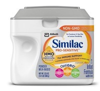 美国直递Similac 雅培 (HMO) 非转基因低敏防胀气配方奶粉一段6罐